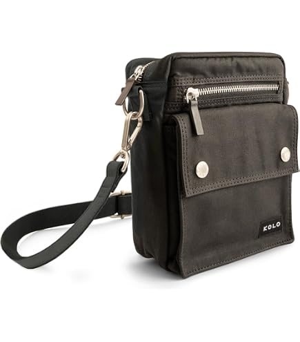 Kolo Chelsea Multi-Pocketed Shoulder Bag, Organic Wax Cotton